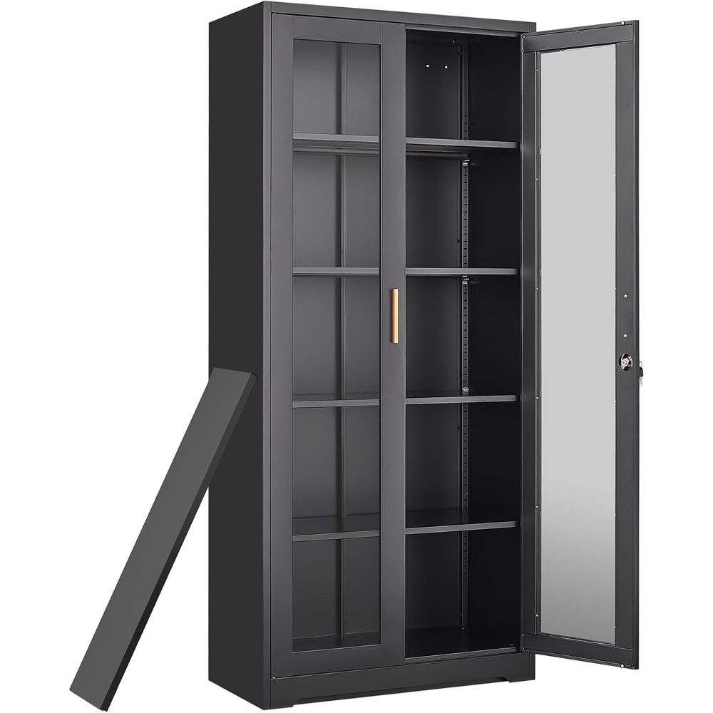 Storage & Organization - Vitrina Curio con puerta de vidrio,