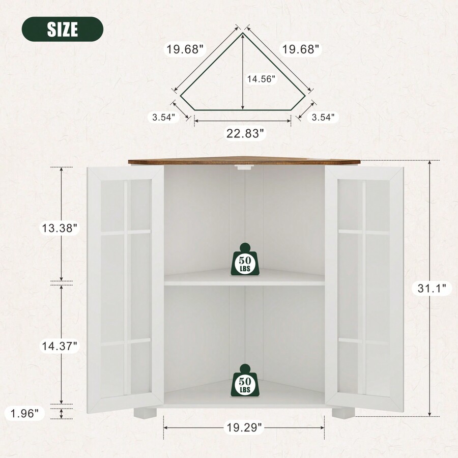 Mueble de estilo rústico con l - Storage & Organization reseña y precio
