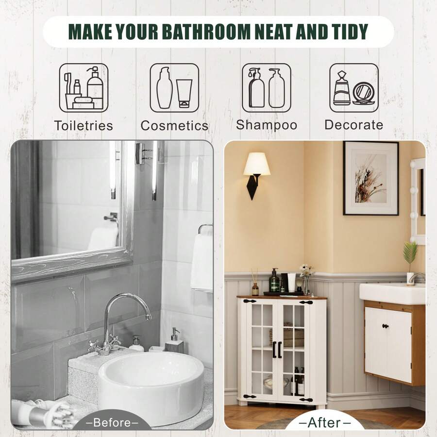 Mueble de estilo rústico con l - Storage & Organization reseña y precio