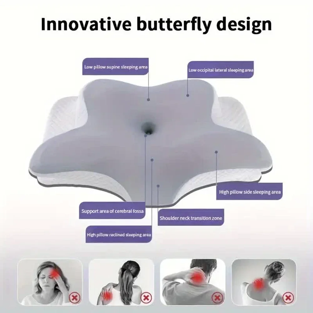 Almohadas de espuma viscoelást - Memory Foam Orthopedic Pillow Neck Pain reseña y precio