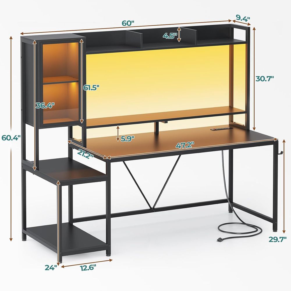 Escritorio para Juegos de 60'' - Storage & Organization reseña y precio