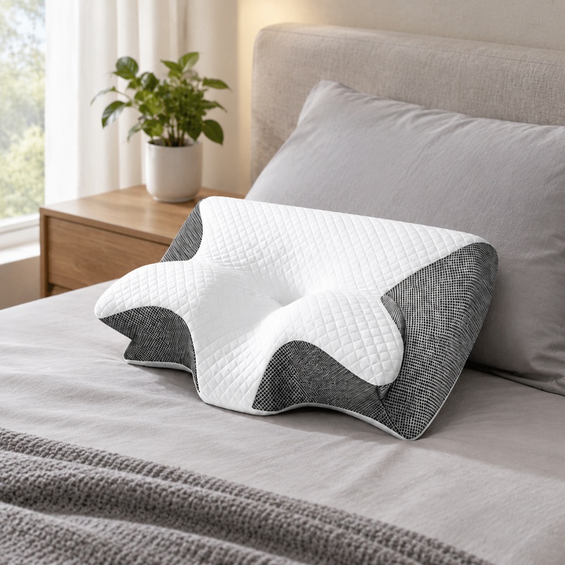 Almohada ortopédica de espuma  - Memory Foam Orthopedic Pillow Neck Pain reseña y precio