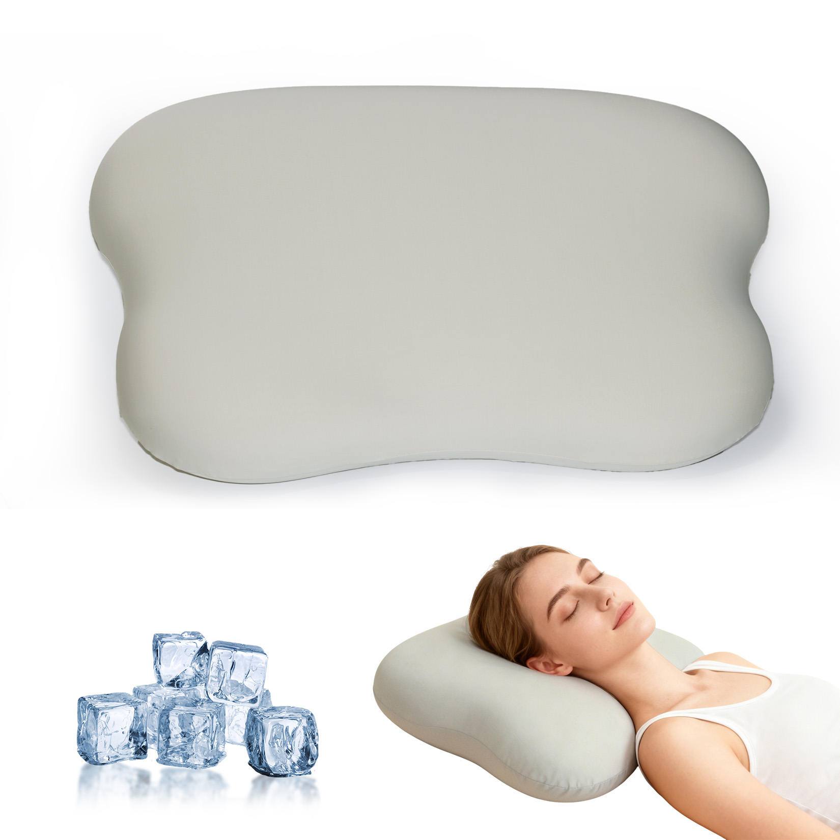 Almohada cervical para aliviar - Memory Foam Orthopedic Pillow Neck Pain reseña y precio